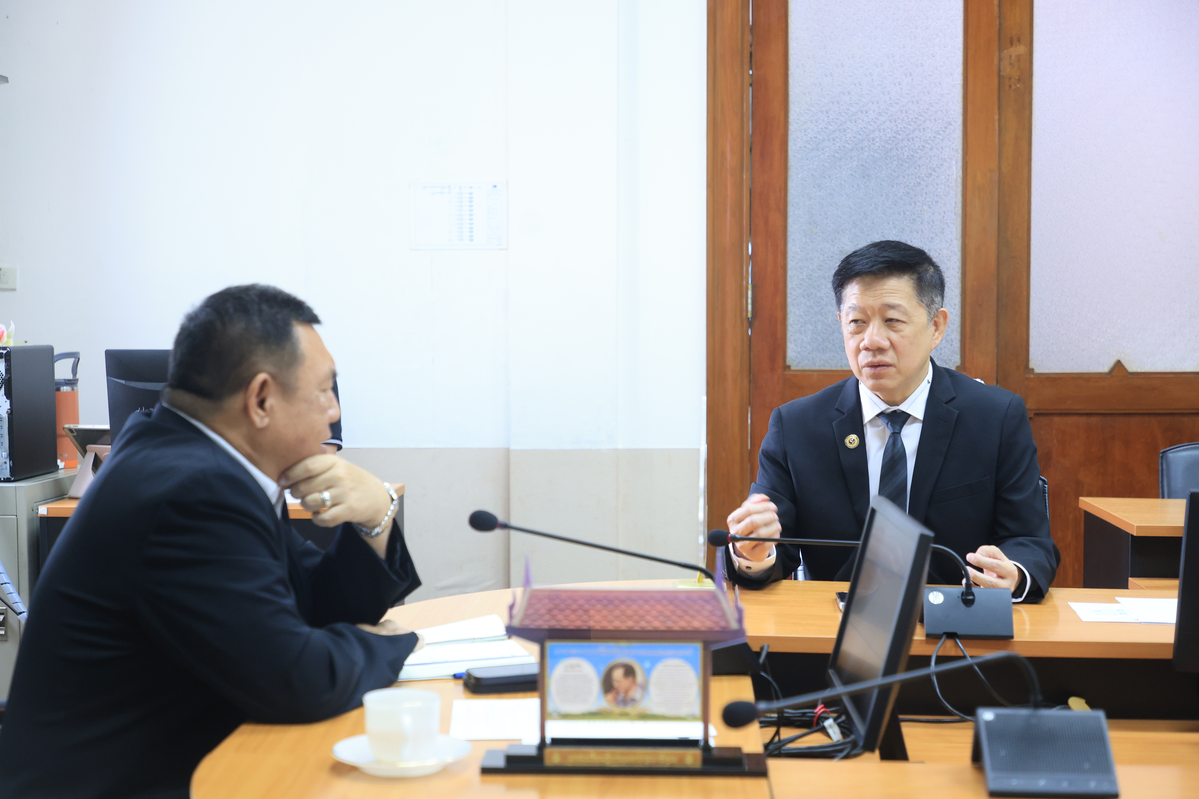 title - ส.ป.ก. ประชุมหารือร่วมกับสถาบันมาตรวิทยาแห่งชาติ ในด้านความร่วมมือการส่งเสริมและพัฒนาเทคโนโลยีและนวัตกรรมการเกษตรในเขตปฏิรูปที่ดิน